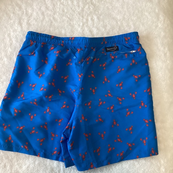 Lobster print mens swim trunks by Southern Lure NWT - Picture 7 of 11
